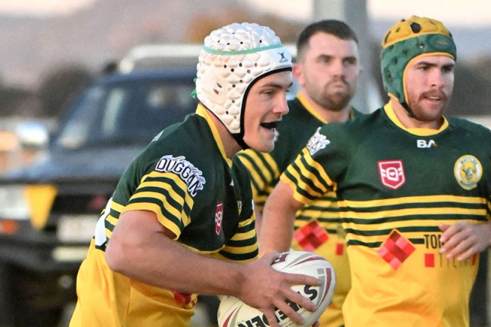 Wattles reserve grade back-rower Gus Somes running the ball against Newtown on Saturday. (Courtesy: JD Sporting Photography)