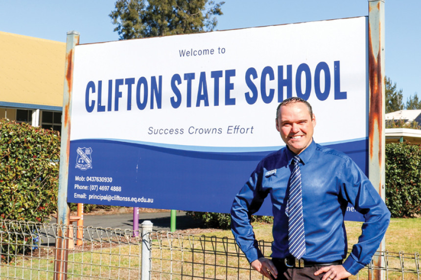 Mr Joel Fogwell has been settling in as the new principal of Clifton State School.