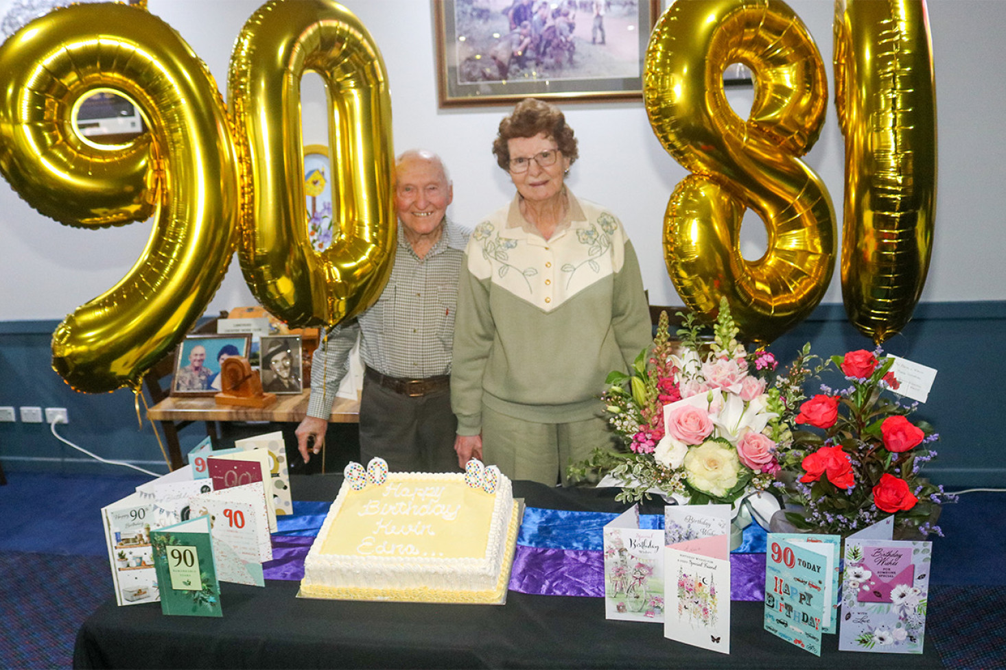 ABOVE: Kevin and Edna Frank on Monday at the Oakey RSL.