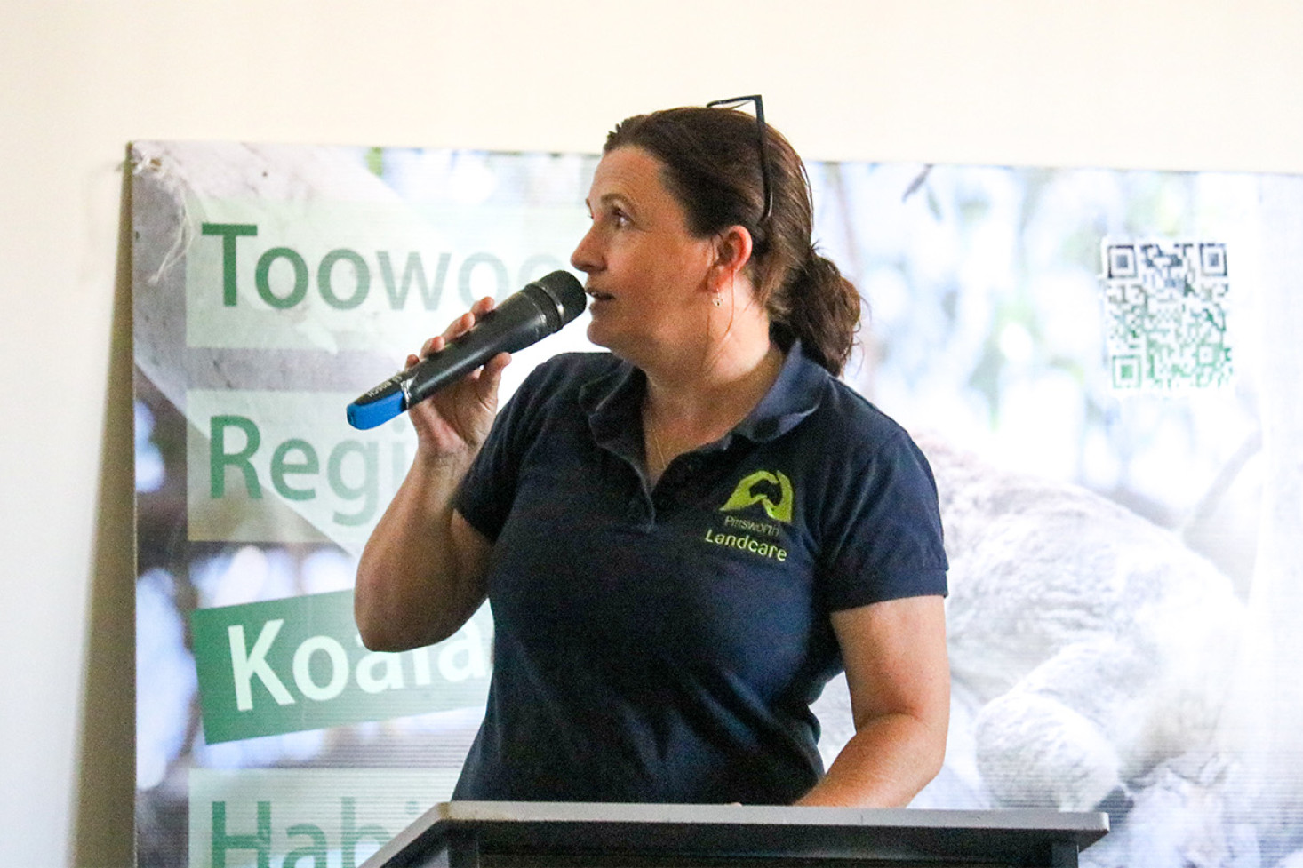 Lana Bradshaw spoke about Pittsworth Landcare’s koala scat project.