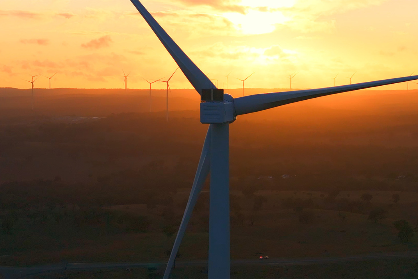 The enormous MacIntyre Wind Farm, south of Karara, has recently beguan pumping power into the national grid.