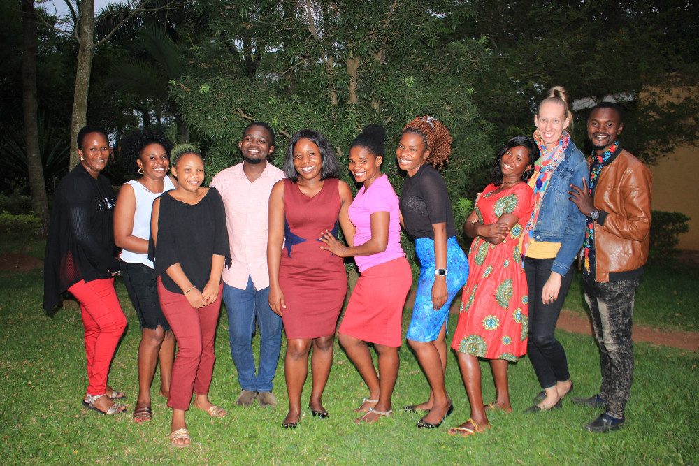 Some of the KCM staff, including Head of Departments. Maddy and Diamond Mulungi are on the far right.