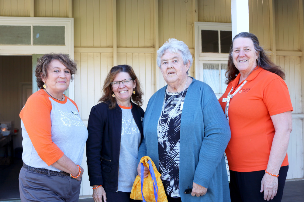 Australian Coordinator Mary Connolly-Gale, QLD Coordinator Robyn Payens, Allora Volunteer Rosemary Easton and QLD Sewing Specialist Rhonda Brodie.