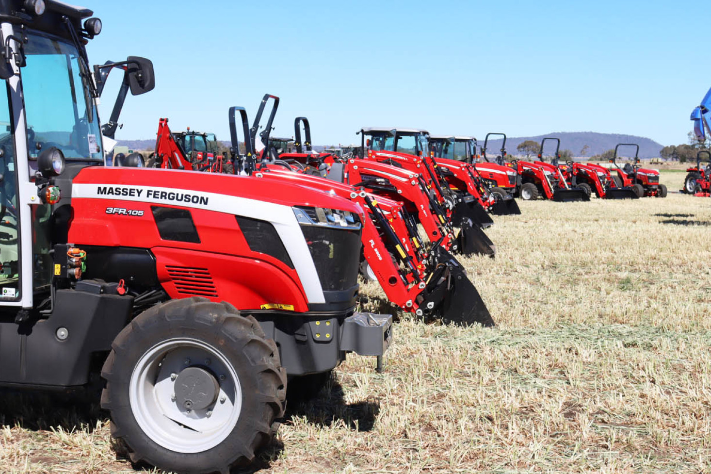 Tractors from the large to the small were on display at the Massey Ferguson Field Day last Friday.