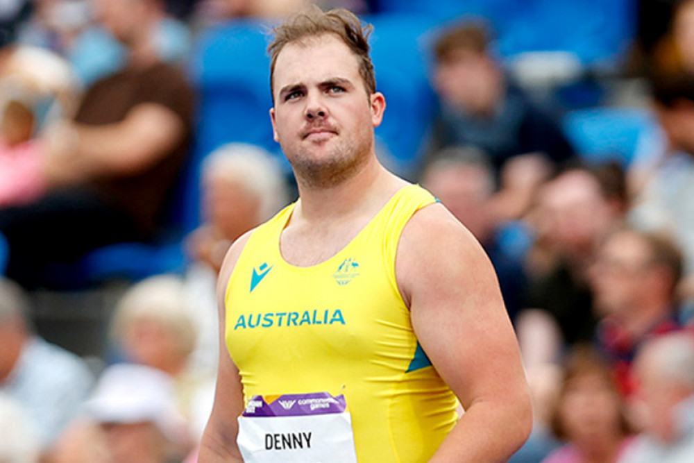 Gold medalist Matthew Denny. Photo courtesy Athletics Australia