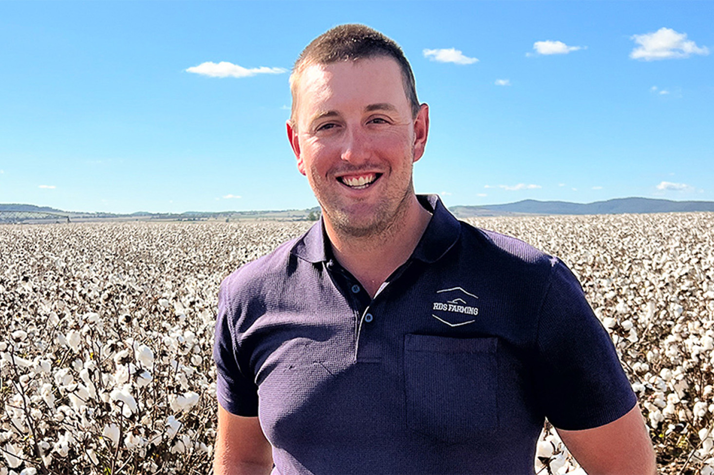 Matt Richards from RDS Farming at Nobby.