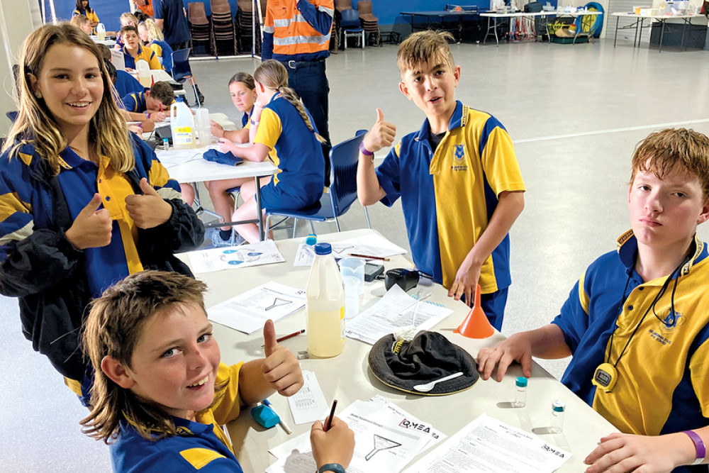 Millmerran students gave Friday’s workshop the “thumb’s up”.