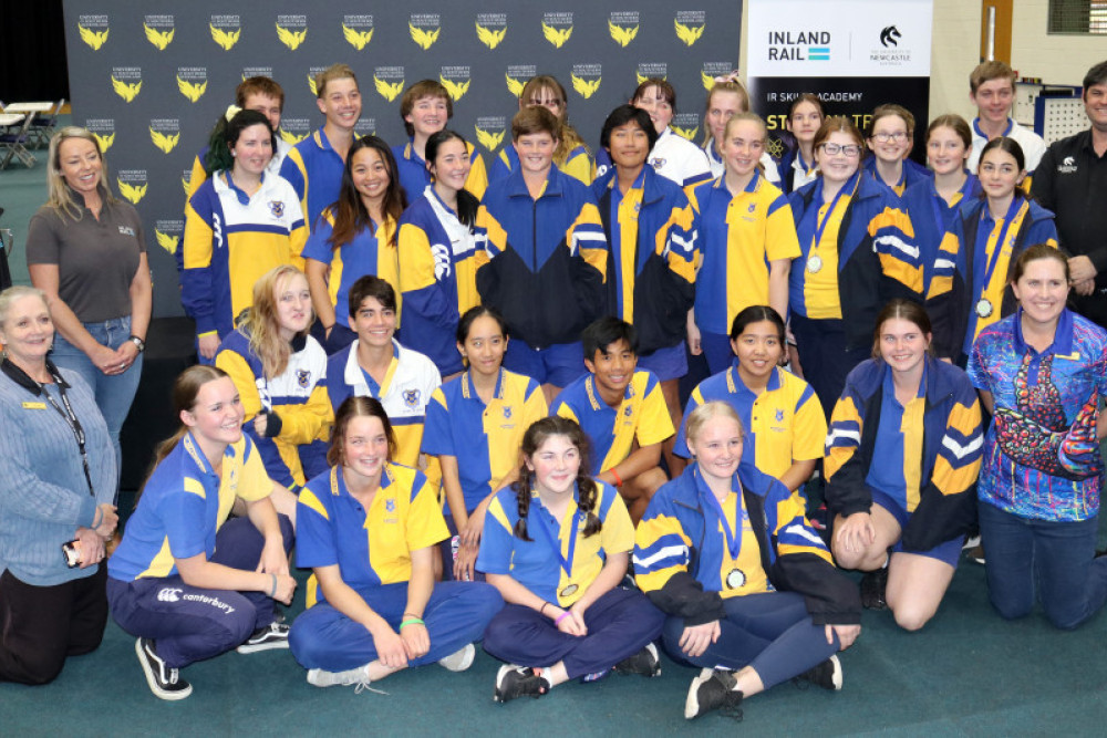 Students from Millmerran State School attended the STEM on Track challenge delivered by the Inland Rail Skills Academy and the University of Newcastle at the University of Southern Queensland last month.