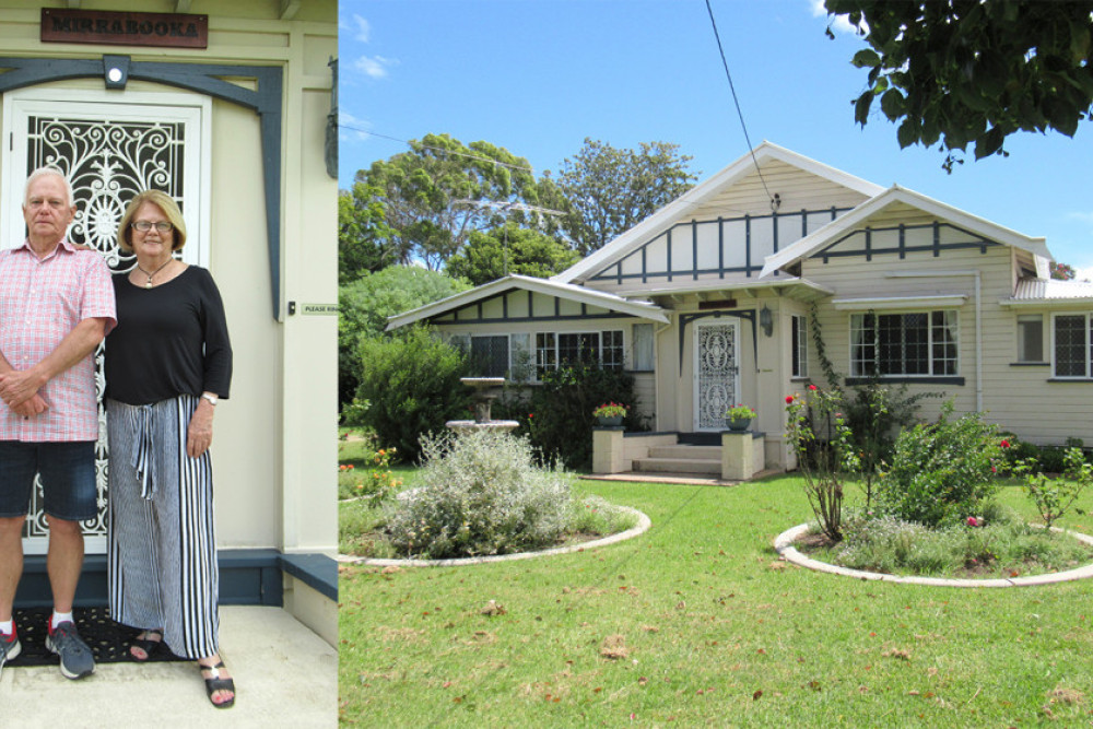 Siblings Russell Erlandson and Lowleen Buchner were born at the Mirrabooka Hospital in Forde Street Allora and visited last week to celebrate a special birthday