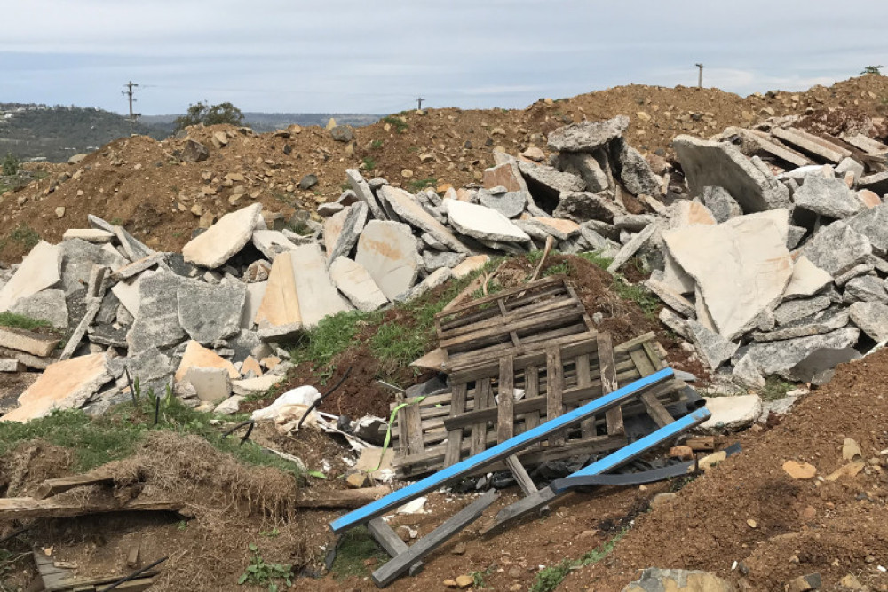 Concrete waste used as house pad - feature photo