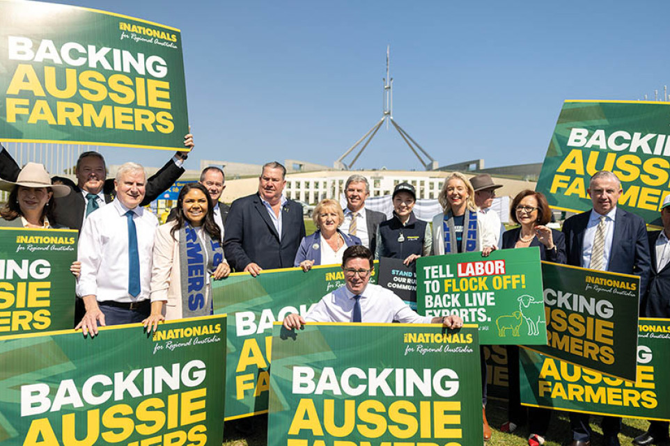 The Nationals at the National Farmer Rally.