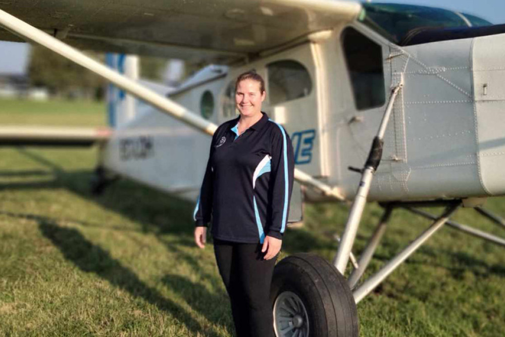 Natisha Dingle at the World Skydiving Championships.