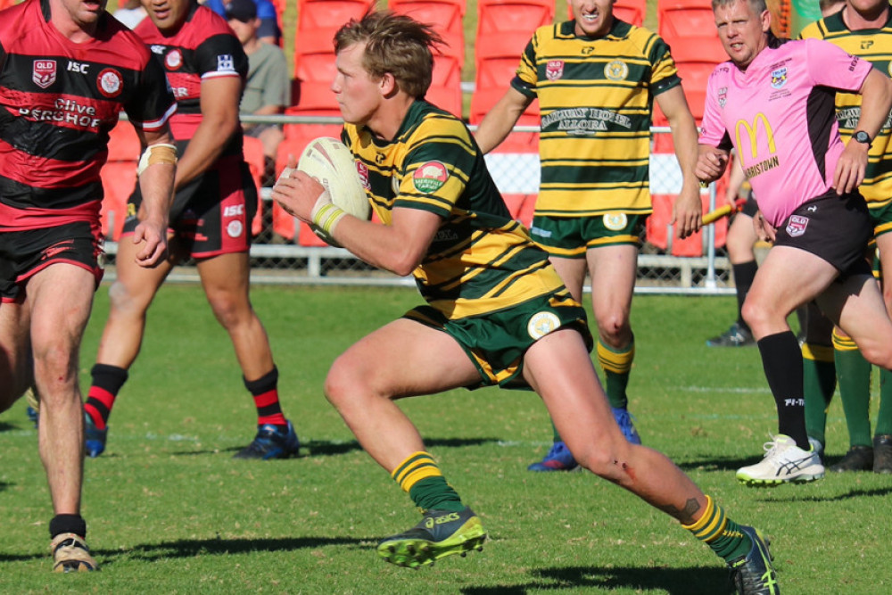 Nick Van Der Poel in action for Wattles at Clive Berghofer Stadium in 2019.