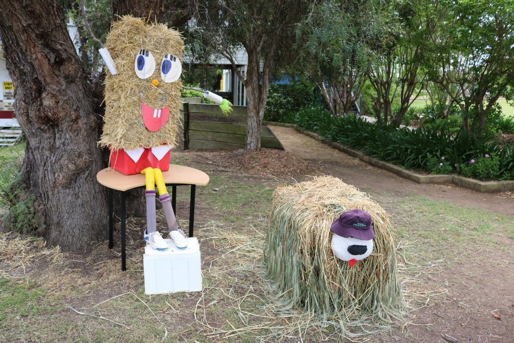 Nobby State School entered into the spirit in a previous Scarecrow competition.