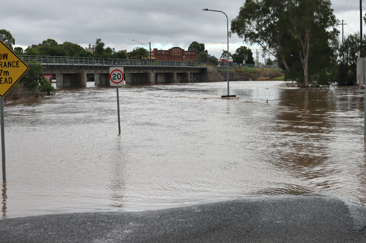 Oakey's low lying areas are likely to flood in the event of significant rainfall as in 2022.