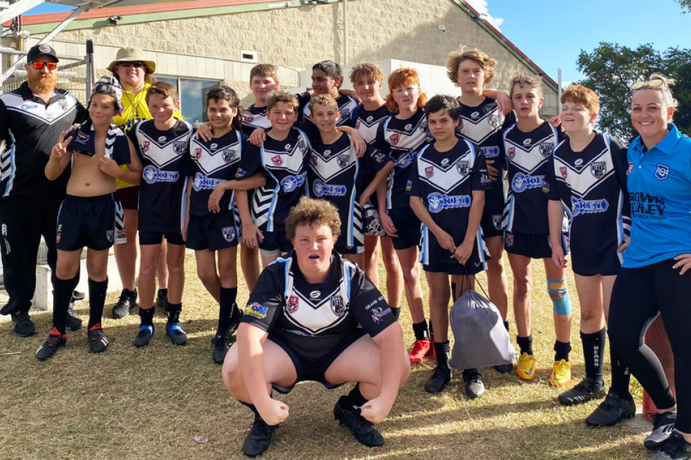 ABOVE: The Oakey Under 14s claimed their first win of the season.