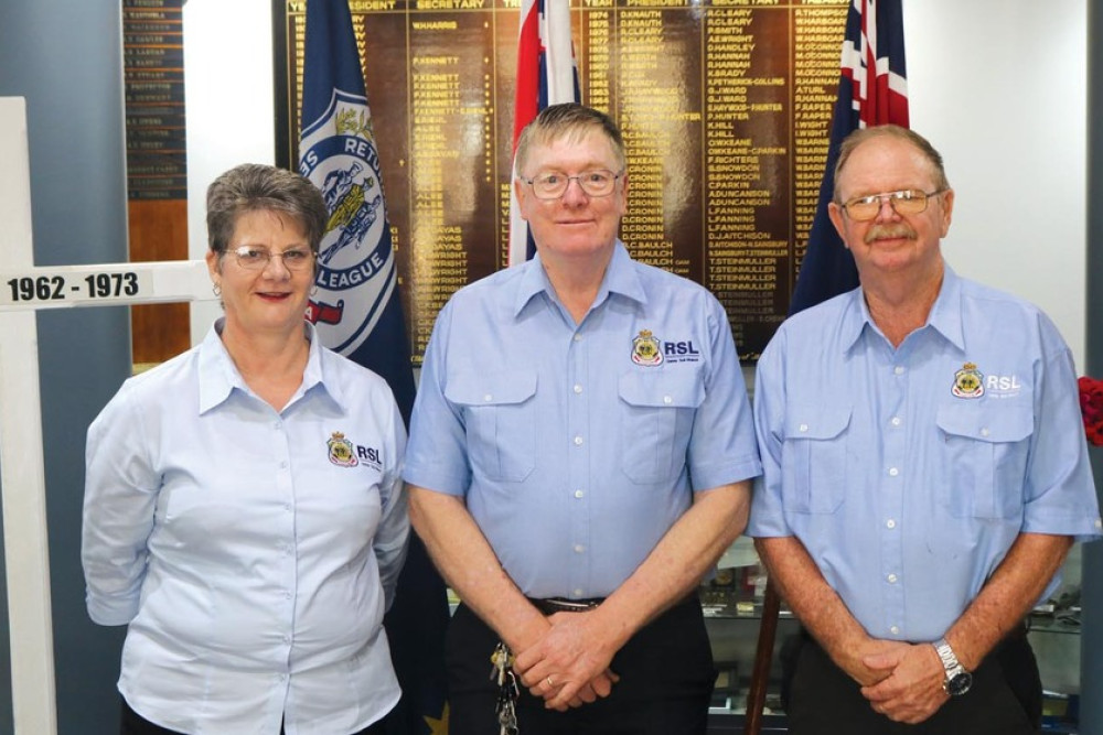 Christine Cherry (Secretary), Mark Carter (President), Lawrence Eather (Treasurer)