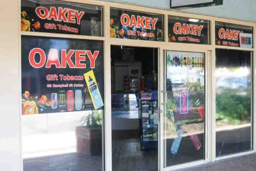 The Oakey Gift & Tobacco Store was raided by the Darling Downs Public Health Unit.