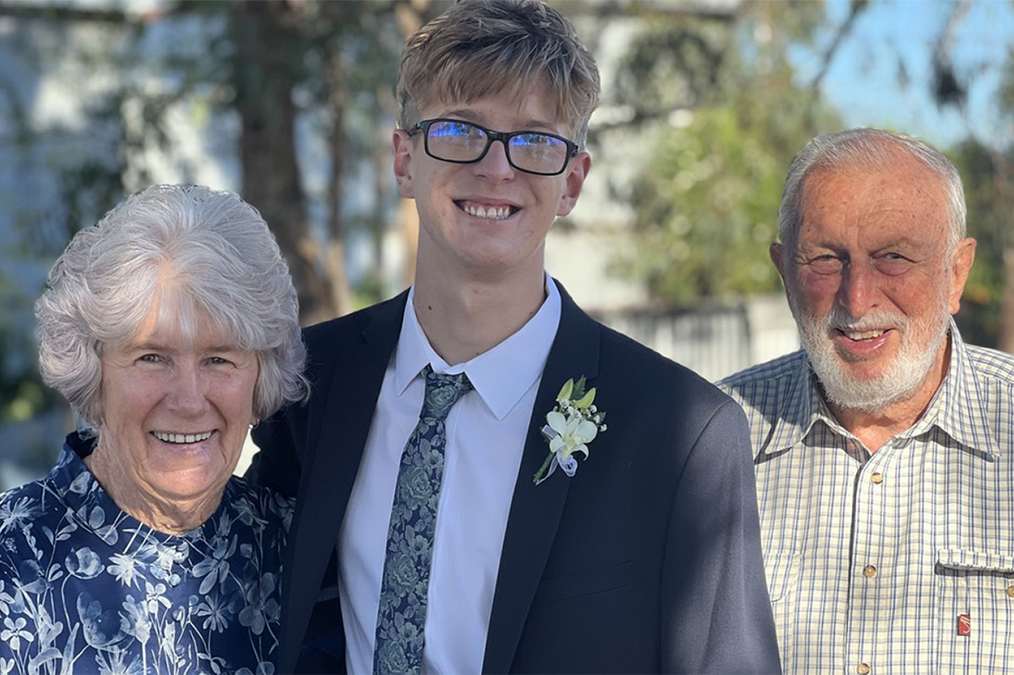Del and Royce with their grandson Luke.