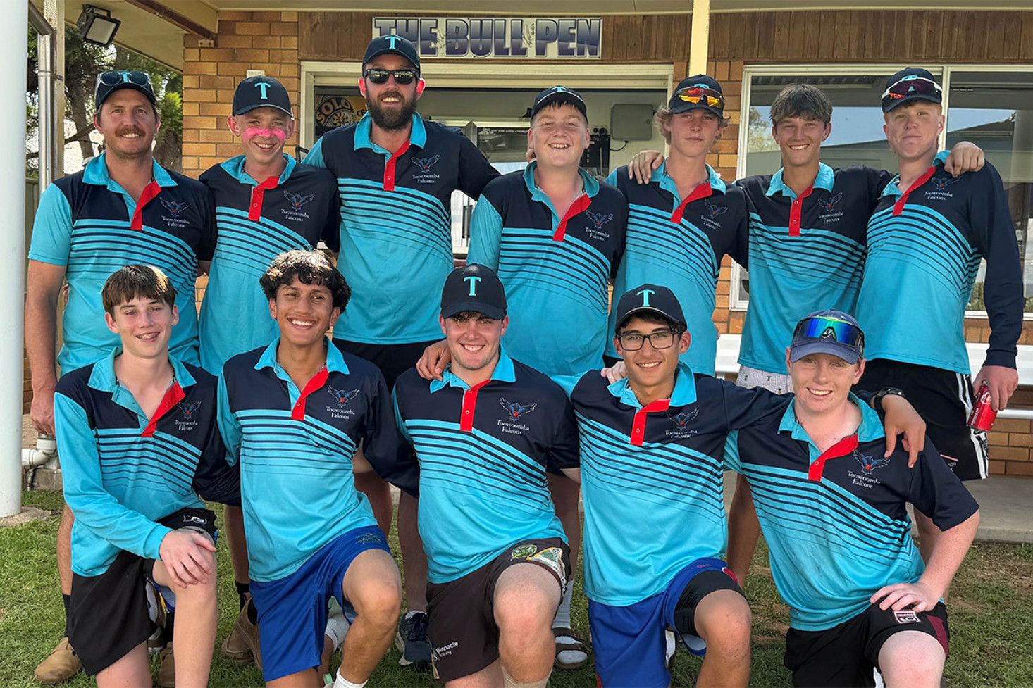 Back (left to right): Kurtley Nielsen, Frederick Bellert, Tom Hughes, Kaiden Philp, Jake Spies, Billy Sipple, Benjamin Schmidt. Front (left to right): Jacob Fox, Askcon Gyawali, Braith Gamberini, Dan Giumelli, Jason Haynes.