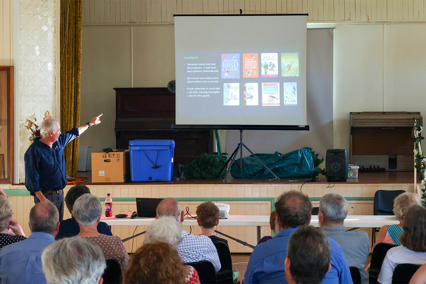 Guest speaker Scot McPhie keeps the audience enthralled.