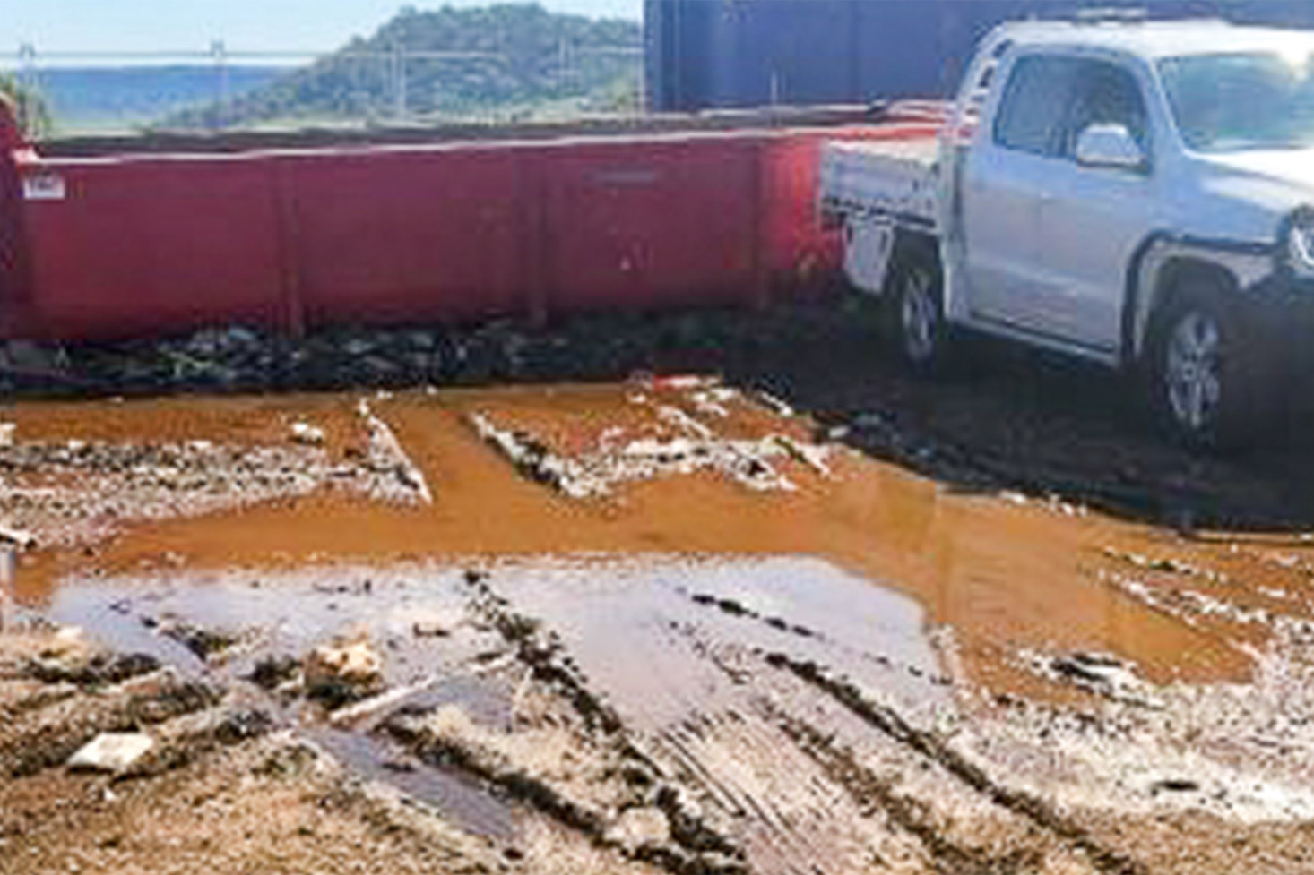 Without bitumen or concrete pathways access to bins even after light rain becomes difficult.