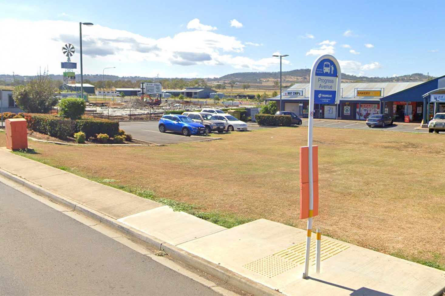 Westbrook is the only town south or west of Toowoomba with regular bus services.