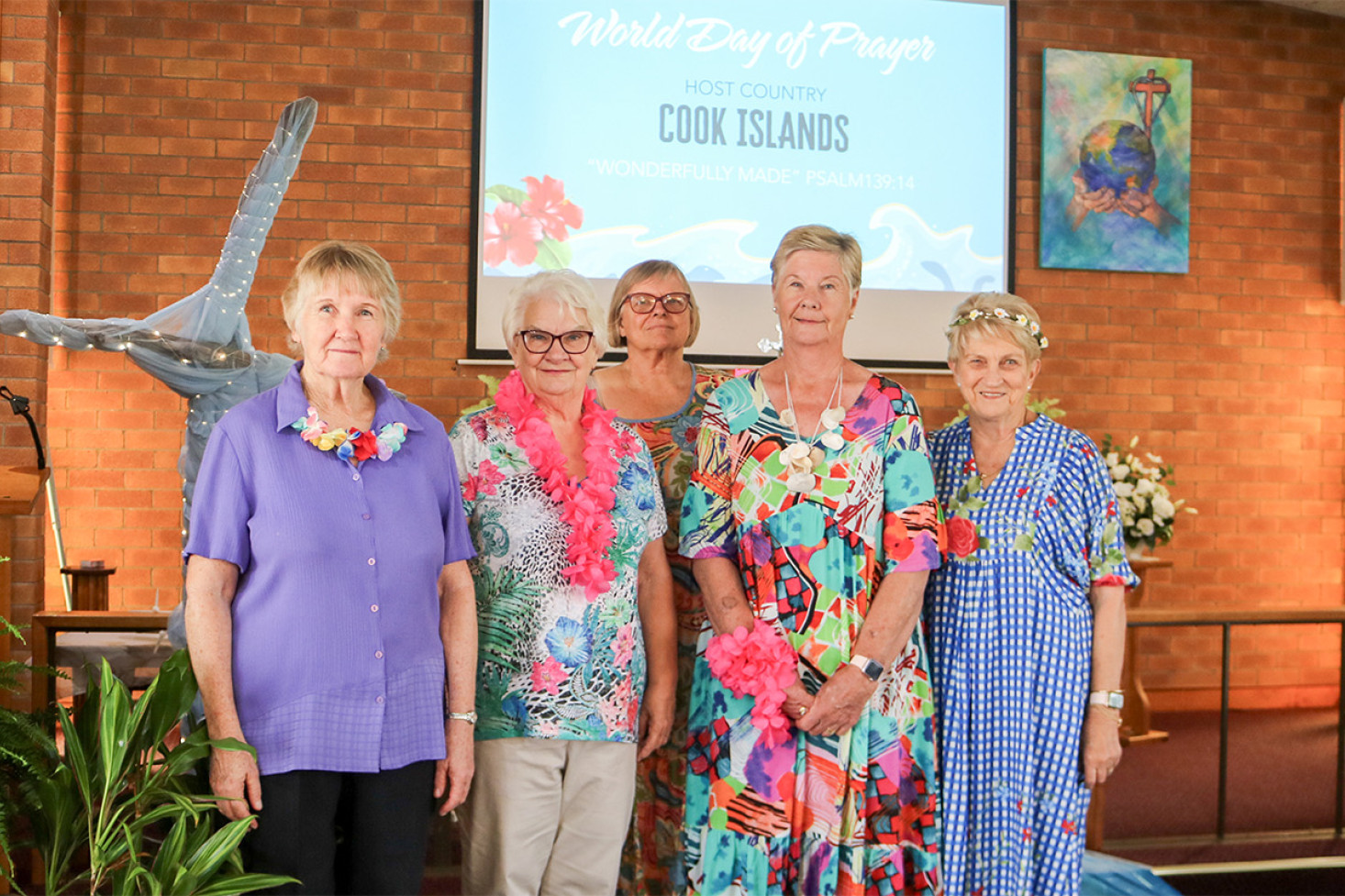 Ladies of the Pittsworth Lutheran Church organised the service this year. From left: Cheryl Fowler, Meg Eising, Karen Reynolds, Cynthia Pfeffer and Ros VonHoff.