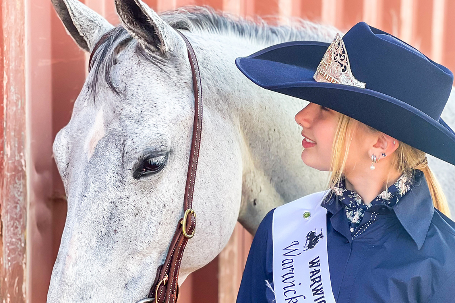 Peyton Alexander-Smith is hoping to win the title of Warwick Rodeo Overall Fundraiser Queen for the second year in a row.