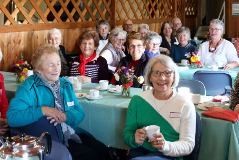 A scone, a cuppa, a chat and a laugh. The seniors at Pilton Hall enjoyed themselves immensely.