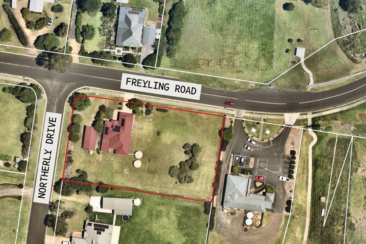 The location of the proposed church in Hodgson Vale is outlined in red.
