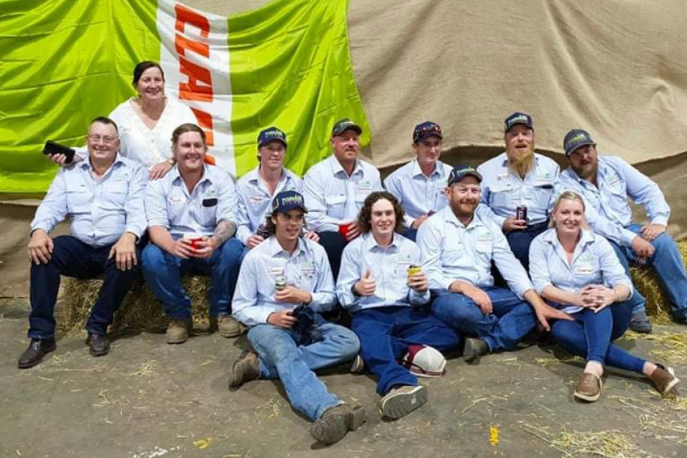 Some of the Priebbenow Silage Team.