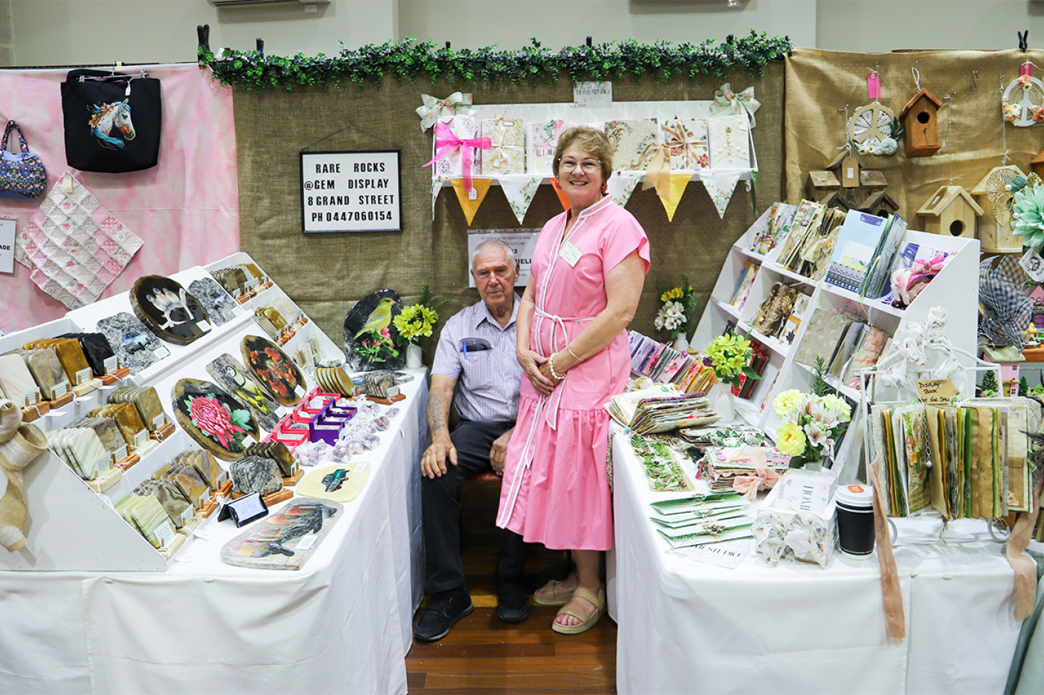 Pittsworth residents Denis Thompson and his daughter Donna Ariell were first-time exhibitors at the Spectacular.
