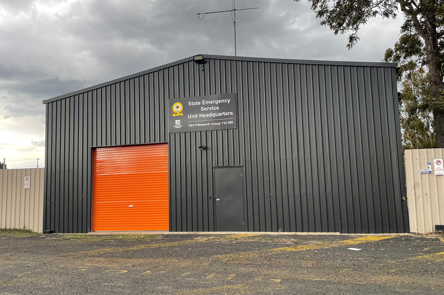 The new and improve Pittsworth SES building.