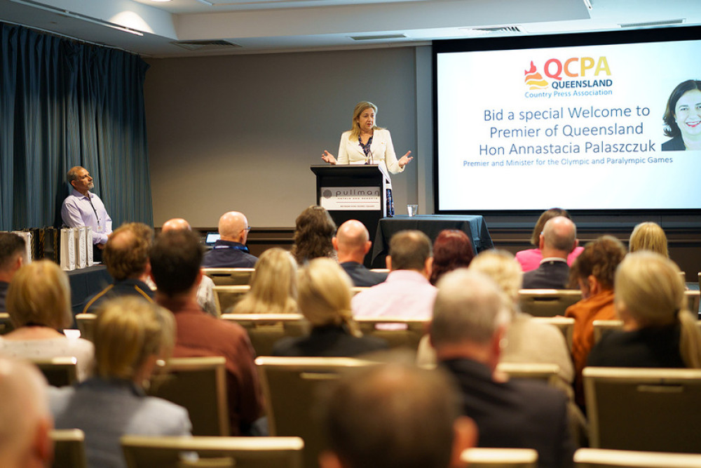 Premier Annastacia Palaszczuk presented to QCPA members last week.