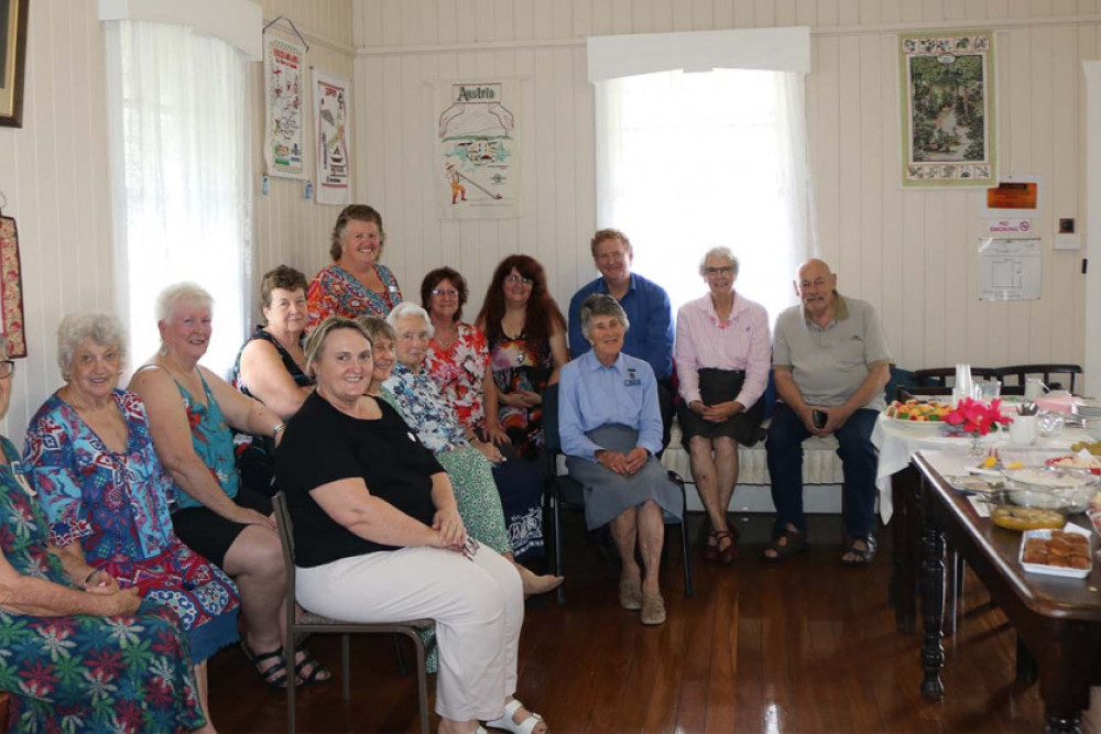 The Clifton QCWA ladies and their guests after enjoying a Malaysian lunch.