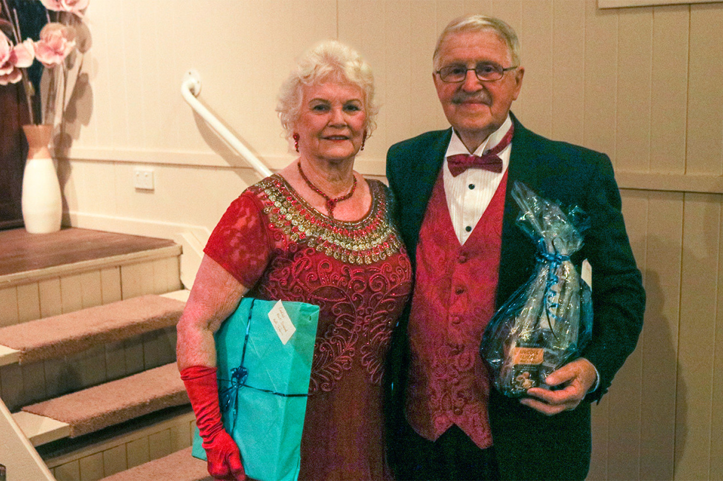 Beau of the Ball Ennio Moresco and Queen of the Ball Imelda Fanning, both from Toowoomba.