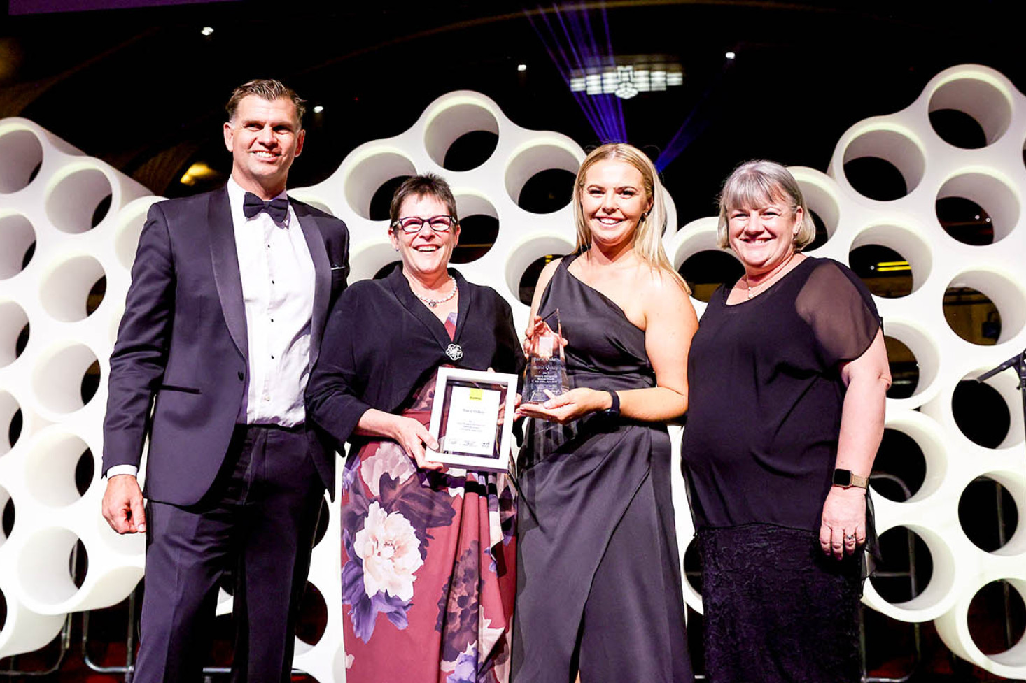 Matt White (Managing Director - Ray White Rural and Livestock) with Ray White Rural Oakey’s Sandra Barron, Clohee Morrow and Julie Byers.