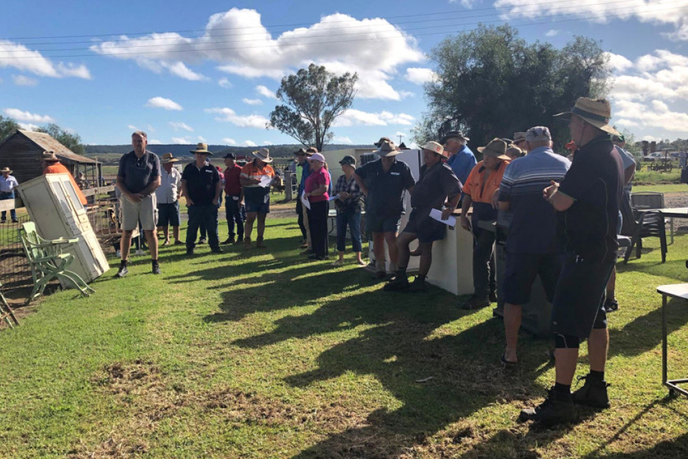 The clearance sale at “Belmont”, Nobby produced a good result for the vendors.