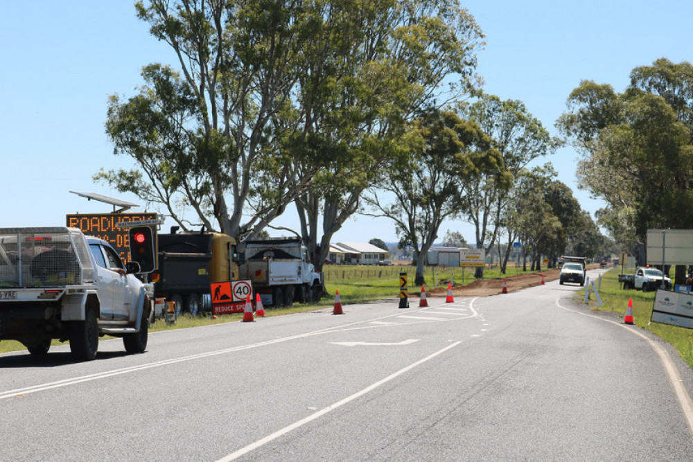 Work underway just outside of Clifton.