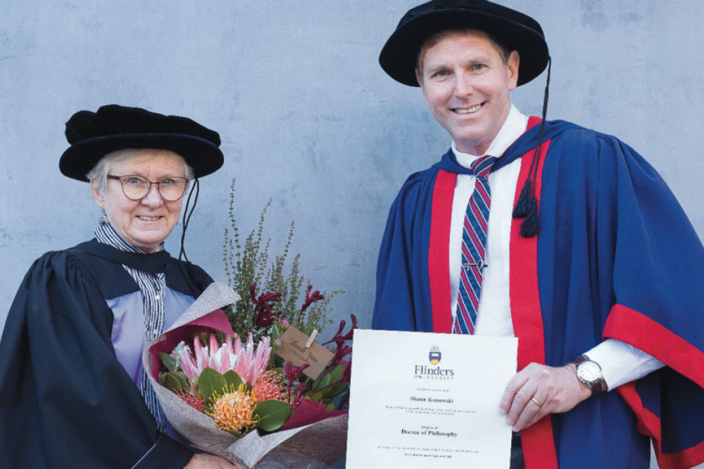 Dr. Bev Rogers and Dr. Shaun Kanowski. Photo courtesy Leanne Kanowski