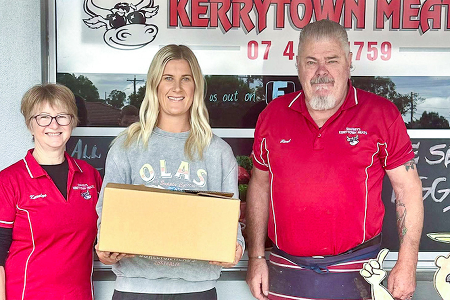 Shenae Ciesiolka visited the Kerrytown butcher on Saturday for some recovery sustenance.