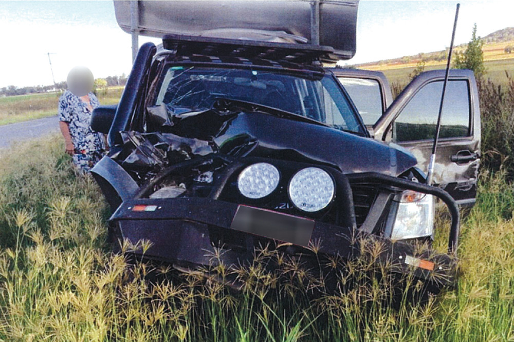 The fourth vehicle involved in the crash.