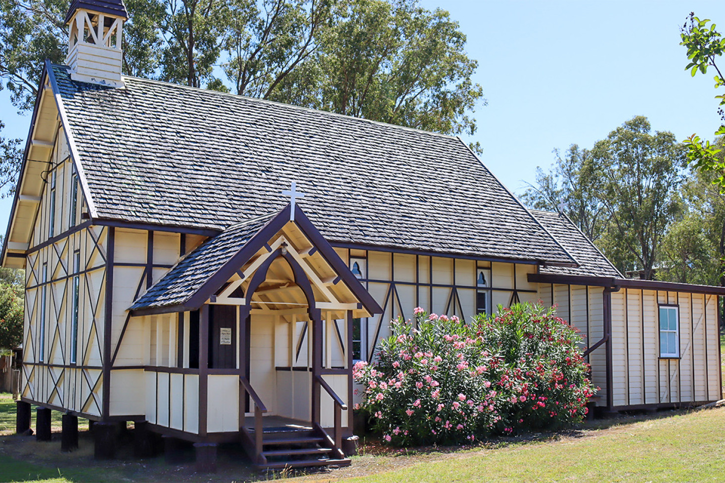 The architecture of Richard G. Suter is held in high regard and St. Augustine’s Church in Leyburn is possibly the last of his timber churches to survive.