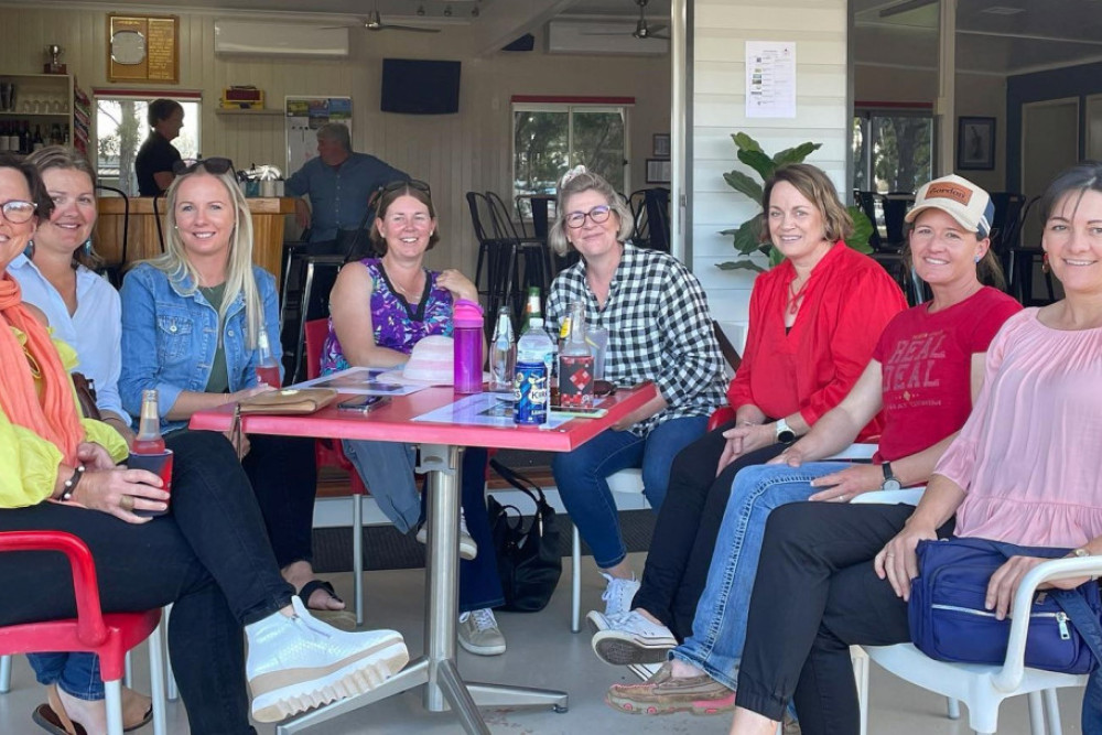 Among those enjoying the big day out were Felicity Philp, Allison May, Kristal Burns, Tabitha Peters, Amy Walker, Anita Wright, Katrina Jefferies and Mandy Mutch. (Photo Kristal Burns)