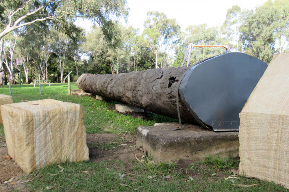 Solid supports now installed to support the trough.