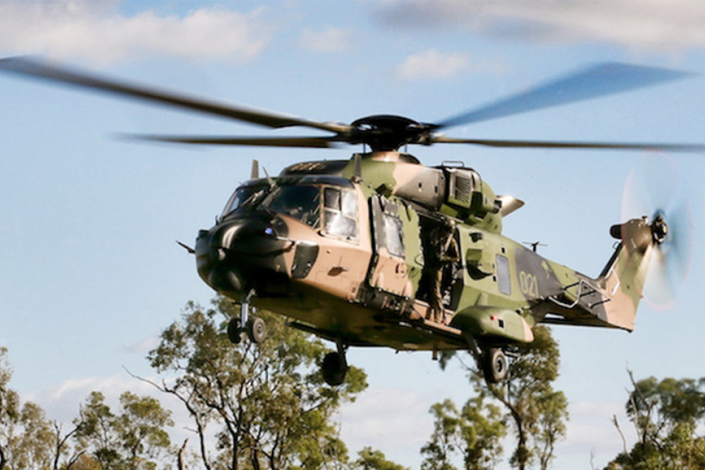 An Australian Army MRH-90 'Taipan' helicopter, pictured in 2019.