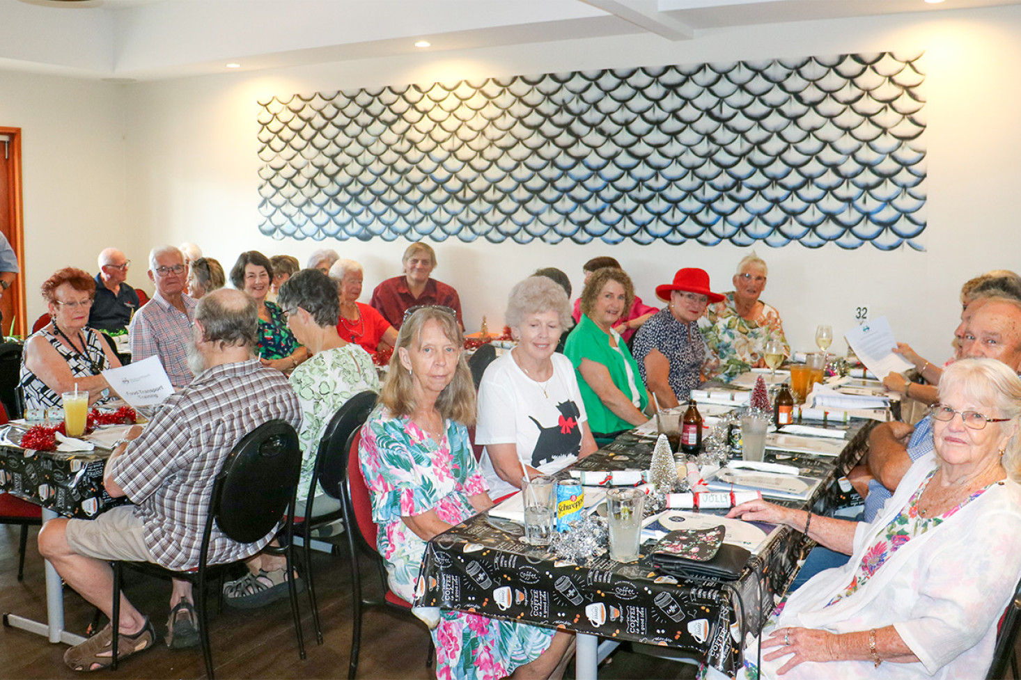 Spirits were high at the Clifton Arms last Thursday, where the Meals on Wheels Christmas party was held.