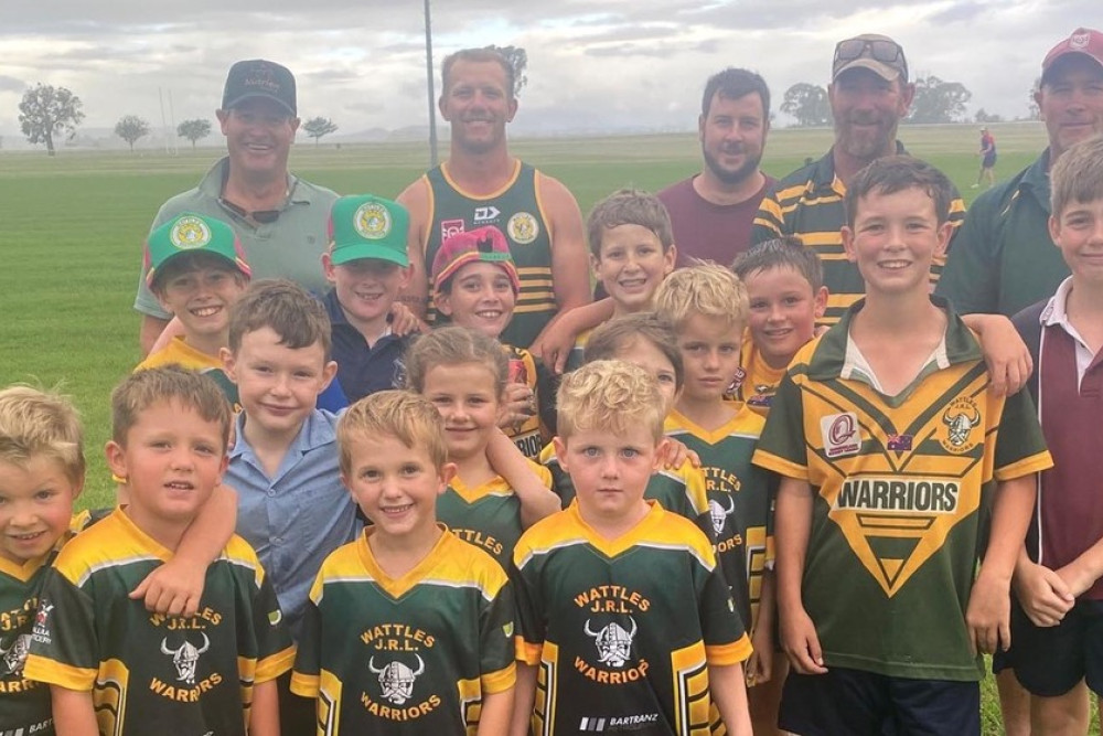 It was all smiles at Platz Oval as young players and coaching staff gathered for the Wattles Junior Rugby League Club 2024 Season sign-on. Photo, Aaron Gilmore