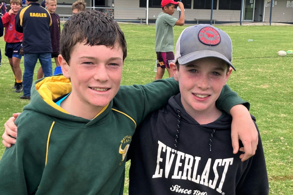 Wattles junior players Jack Burton and Hugh Denny have been selected in the Darling Downs Under 12 Schoolboys team to contest the State Championships in Maroochydore.